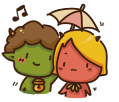 Monster Boyfriend and Girlfriend sticker #7083277