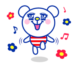 Marine bear Part2 : Tricolor color sticker #7083337