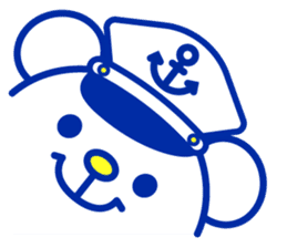 Marine bear Part2 : Tricolor color sticker #7083340