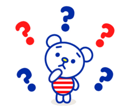 Marine bear Part2 : Tricolor color sticker #7083342