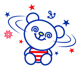 Marine bear Part2 : Tricolor color sticker #7083345