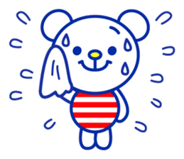 Marine bear Part2 : Tricolor color sticker #7083358