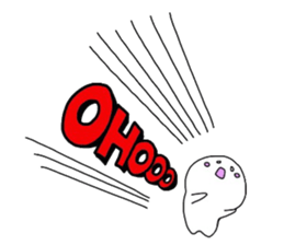 MIYO'S White creatures sticker #7083681