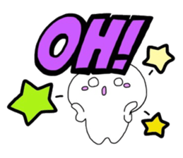 MIYO'S White creatures sticker #7083692