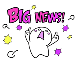 MIYO'S White creatures sticker #7083694