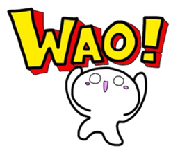 MIYO'S White creatures sticker #7083702