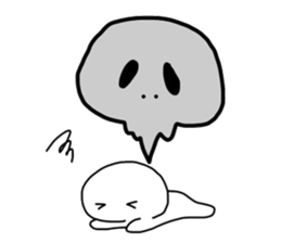 MIYO'S White creatures sticker #7083717