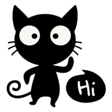 Sneaky Black Cat By Amstickers