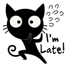 Sneaky Black Cat By Amstickers Sticker 7083909