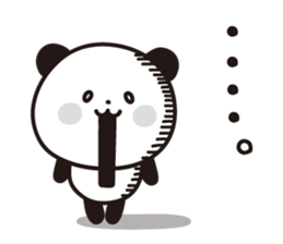 Sticker of a cute panda. sticker #7084116