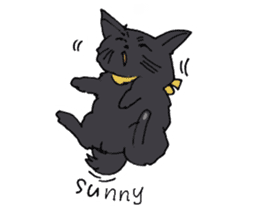 Of black cat Gee sticker #7084329