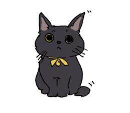Of black cat Gee sticker #7084333