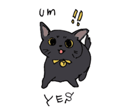 Of black cat Gee sticker #7084344