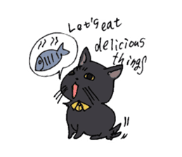 Of black cat Gee sticker #7084355