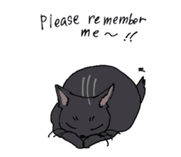 Of black cat Gee sticker #7084357