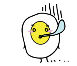 Fried egg's daily life sticker #7084685