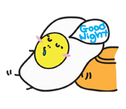 Fried egg's daily life sticker #7084688
