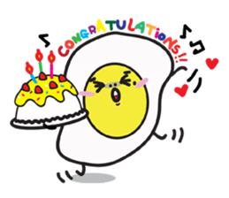 Fried egg's daily life sticker #7084708