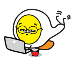Fried egg's daily life sticker #7084710