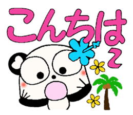 I love Hawaii! Damper greeting Hen sticker #7084882