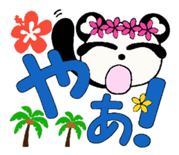 I love Hawaii! Damper greeting Hen sticker #7084886