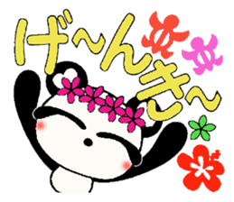 I love Hawaii! Damper greeting Hen sticker #7084895