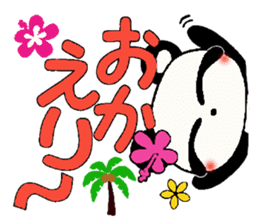 I love Hawaii! Damper greeting Hen sticker #7084905