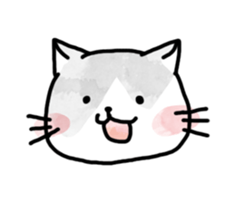 Black-and-whitecat,coro sticker #7085160