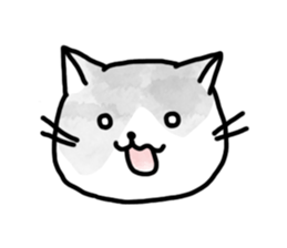 Black-and-whitecat,coro sticker #7085161