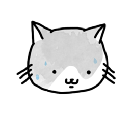 Black-and-whitecat,coro sticker #7085162