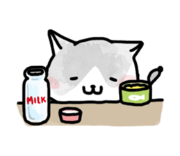 Black-and-whitecat,coro sticker #7085168