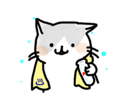 Black-and-whitecat,coro sticker #7085169