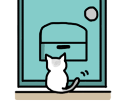 Black-and-whitecat,coro sticker #7085173