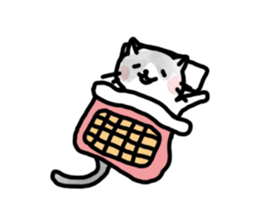 Black-and-whitecat,coro sticker #7085178