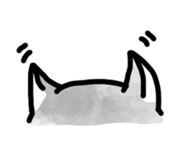 Black-and-whitecat,coro sticker #7085184