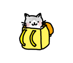 Black-and-whitecat,coro sticker #7085187