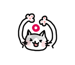 Black-and-whitecat,coro sticker #7085191