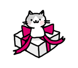 Black-and-whitecat,coro sticker #7085193