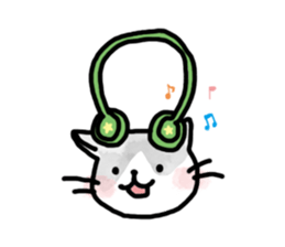 Black-and-whitecat,coro sticker #7085194