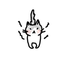 Black-and-whitecat,coro sticker #7085196