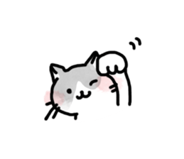 Black-and-whitecat,coro sticker #7085197