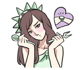 AsB - The Statue Of Liberty Heart Play sticker #7085495