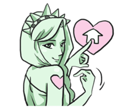 AsB - The Statue Of Liberty Heart Play sticker #7085496