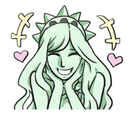 AsB - The Statue Of Liberty Heart Play sticker #7085498