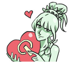 AsB - The Statue Of Liberty Heart Play sticker #7085512