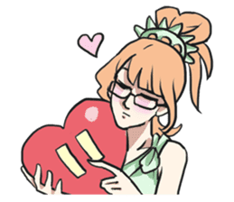 AsB - The Statue Of Liberty Heart Play sticker #7085516