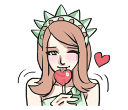 AsB - The Statue Of Liberty Heart Play sticker #7085517