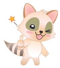 Lovely Raccoon Family(2) sticker #7085520