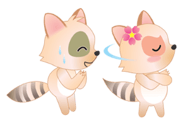 Lovely Raccoon Family(2) sticker #7085521