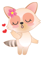 Lovely Raccoon Family(2) sticker #7085528